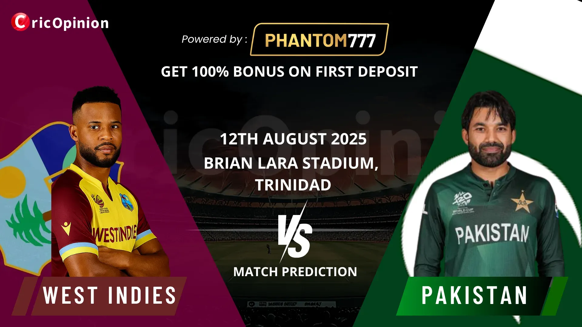 WI vs PAK Today Match PredictionWI vs PAK Today Match Prediction