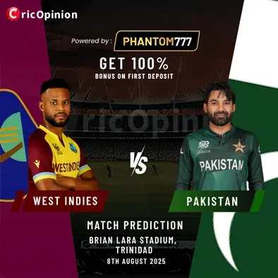 WI vs PAK Today Match Prediction
