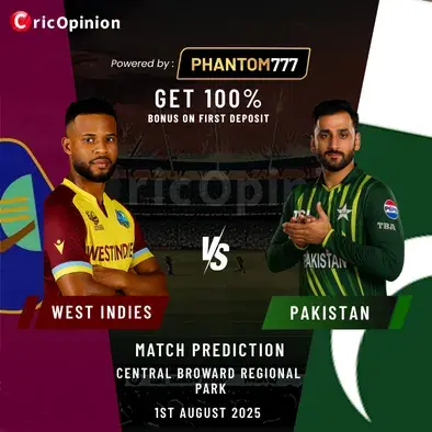 WI vs PAK Today Match Prediction